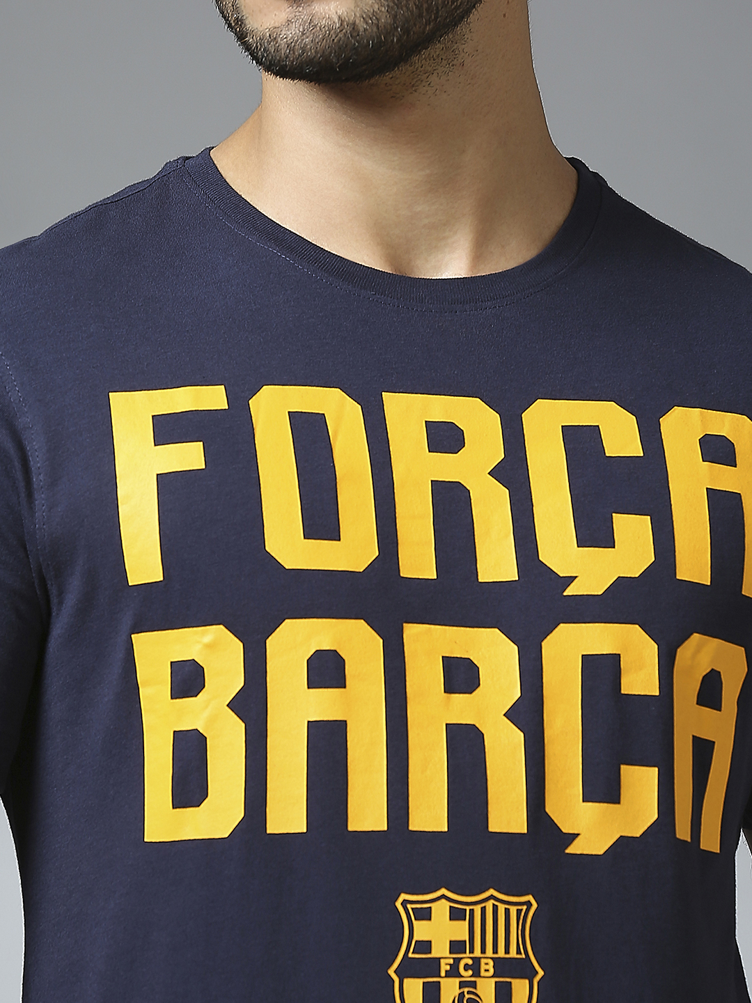 FC Barcelona FC Barcelona "Forca Barca" T-Shirt - Navy (5)